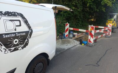Grabenbau und Zuleitungen für Trinkwasserversorgung